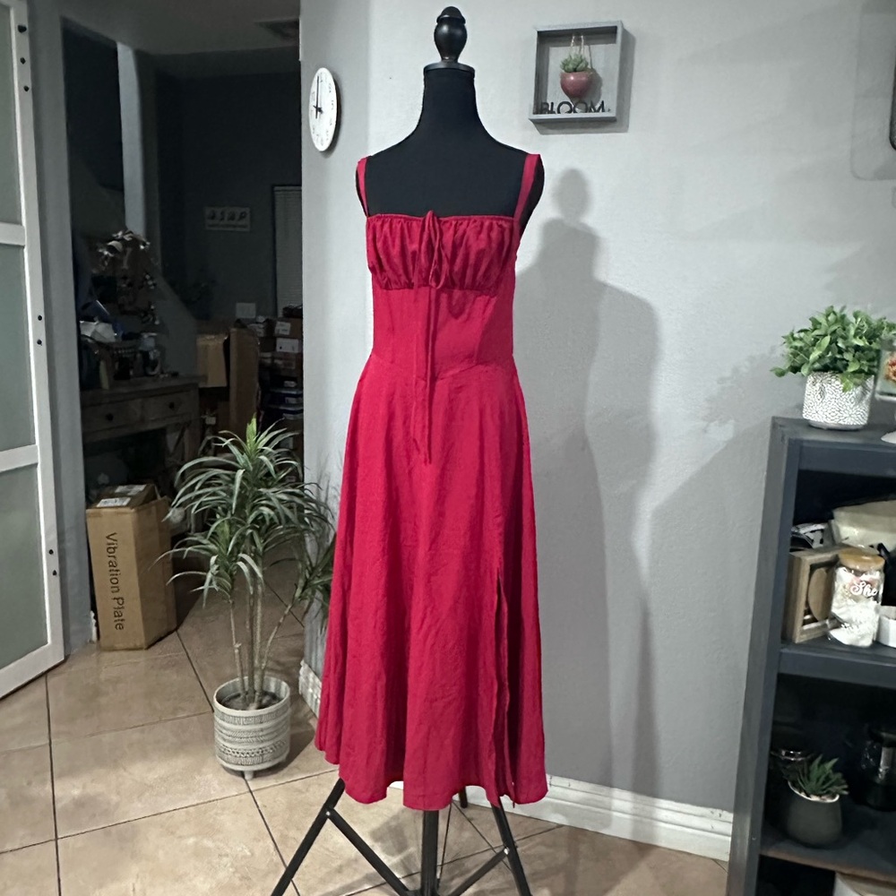 Elegant Red Women's Dress